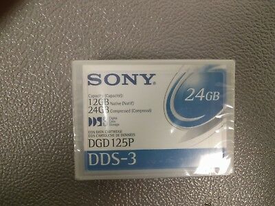 DGD125P - Sony DDS-3 Tape Cartridge - DAT DDS-3 - 12GB (Native) / 24GB (Compressed)