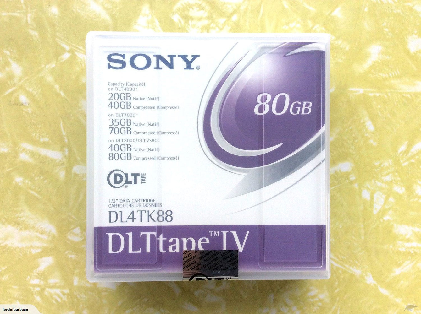 DL4TK88JN - Sony DLTtape IV Tape Cartridge - DLT DLTtapeIV - 40GB (Native) / 80GB (Compressed)