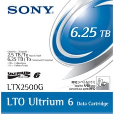 Sony LTX2500G LTO Ultrium 6 Tape Cartridge - 2.5TB/6.25TB (Metal Particle)