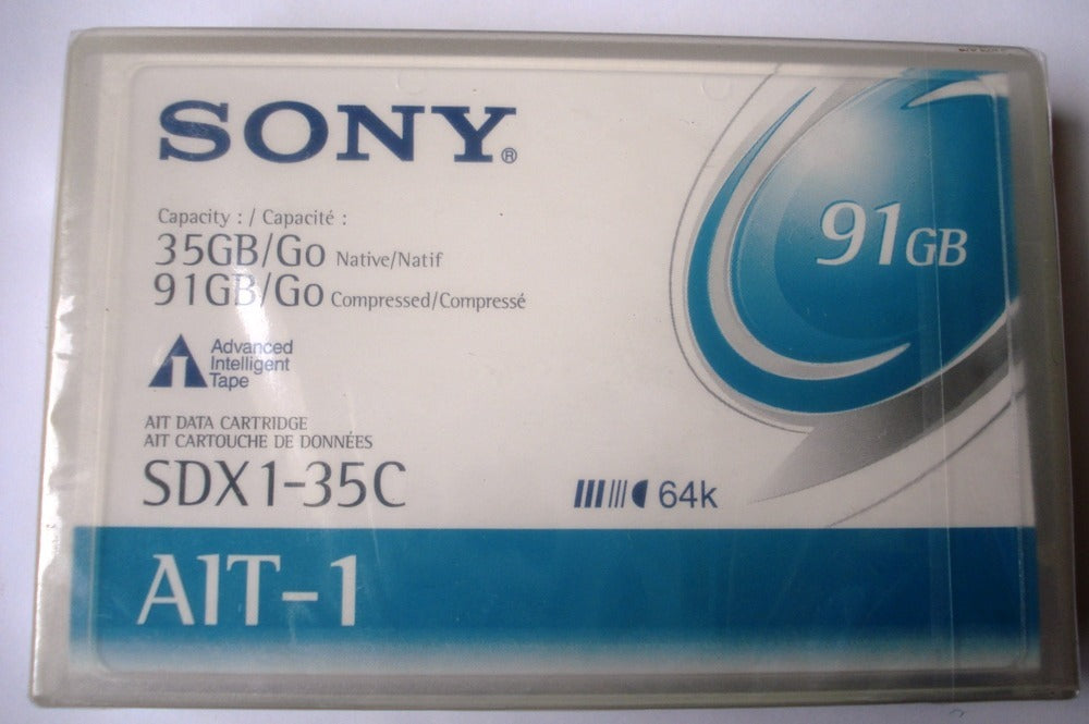 Sony SDX1-35C AIT-1 Backup Tape Cartridge (35GB/91GB Retail Pack)