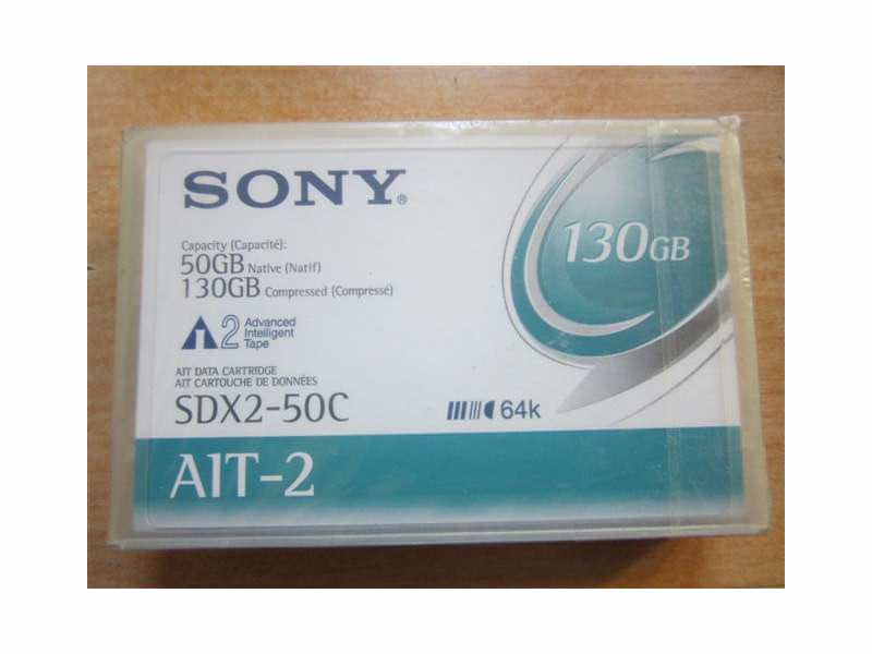 SDX250C-BC - Sony SDX2-50C AIT-2 Barcoded Data Cartridge - AIT AIT-2 - 50GB (Native) / 130GB (Compressed)