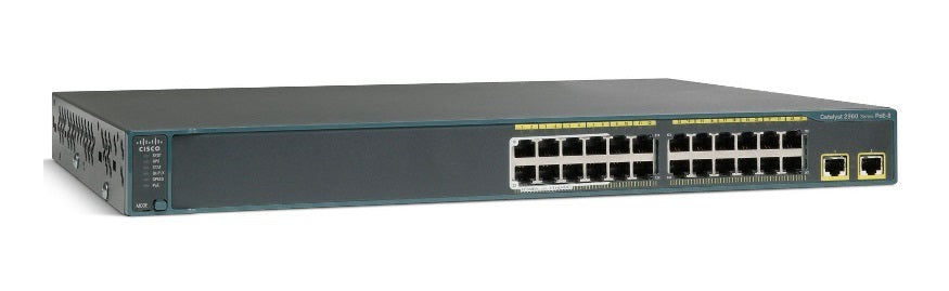 Cisco Catalyst WS-C2960X-24PD-L 2960-X 24 GigE PoE 370W, 2 x 10G SFP+, LAN Base