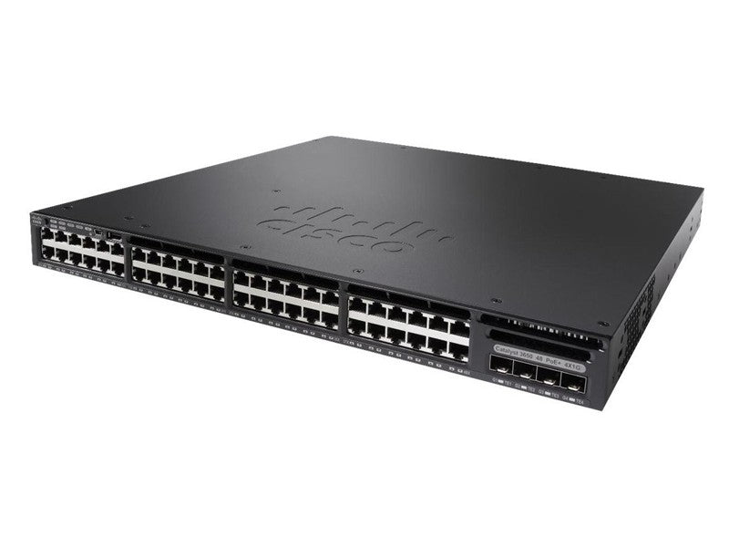 Cisco Catalyst WS-C3650-48PS-S 3650 48 Port PoE 4x1G Uplink IP Base